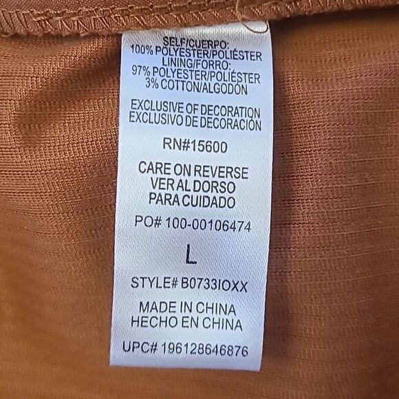 Democracy Women's Corduroy Shirt Jacket In Burnt Orange Rust Size L - Picture 12 of 13